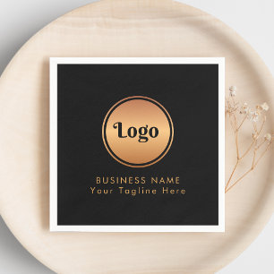 Gold-Logos und Unternehmen für benutzerdefiniertes Serviette