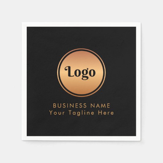 Gold-Logos und Unternehmen für benutzerdefiniertes Serviette (Vorderseite)