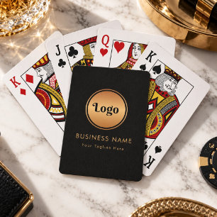 Gold-Logos und Unternehmen für benutzerdefiniertes Spielkarten