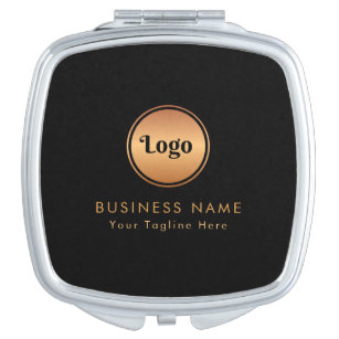 Gold-Logos und Unternehmen für benutzerdefiniertes Taschenspiegel