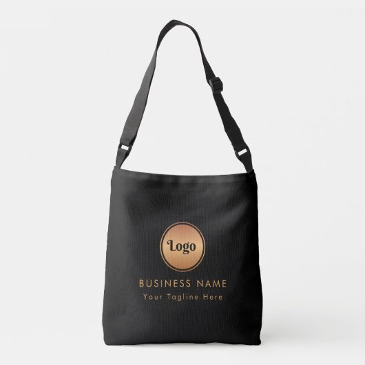 Gold-Logos und Unternehmen für benutzerdefiniertes Tragetaschen Mit Langen Trägern (Rückseite)