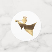 Gold Look Angel spielen Trumpf Weihnachten Konfetti (Klein Vorderseite)