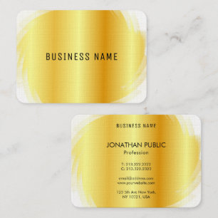 Gold Look Beruflich Moderne Elegante Vorlage Visitenkarte