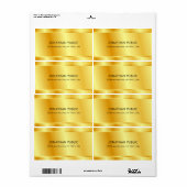 Gold Look Custom Eleganore Glamour Template (Vorne)