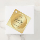 Gold Look Custom Vielen Dank Script Text Template Geschenkanhänger (Beispiel)