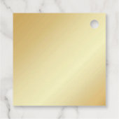 Gold Look Custom Vielen Dank Script Text Template Geschenkanhänger (Rückseite)