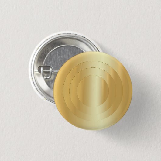 Gold Look Elegante benutzerdefinierte trendy Blank Button (Vorne & Hinten)