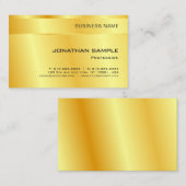 Gold Look Elegante einfache, moderne, kundenspezif Visitenkarte (Vorne/Hinten)