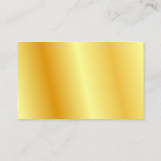 Gold Look Elegante einfache, moderne, kundenspezif Visitenkarte (Rückseite)