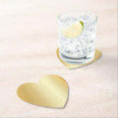 Gold Look Elegante Leere Moderne trendige Vorlage Untersetzer (Vor Ort)