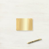 Gold Look Elegante moderne Blank Template Trendy Post-it Klebezettel (Auf Schreibtisch)