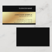 Gold Look Elegante Moderne Premium Silk Luxe Visitenkarte (Vorne/Hinten)