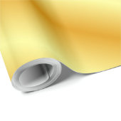 Gold Look Elegante Moderne Vorlage Trendy Geschenk Geschenkpapier (Rolleneckpunkt)