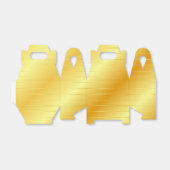 Gold Look Elegante Moderne Vorlage Trendy Glossy Geschenkschachtel (Ungefaltet)