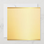 Gold Look Elegante Vorlage Modernes einfaches Mono (Rückseite)