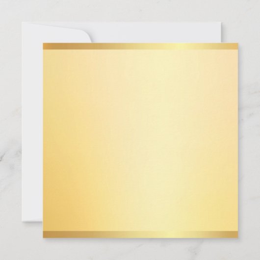 Gold Look Elegante Vorlage Modernes einfaches Mono (Rückseite)