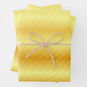 Gold Look Eleganter Moderner Glamour Trendy Templa Geschenkpapier Set (Beispiel)
