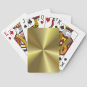 Gold Look Eleganter, modischer Template Glam Spielkarten (Rückseite)