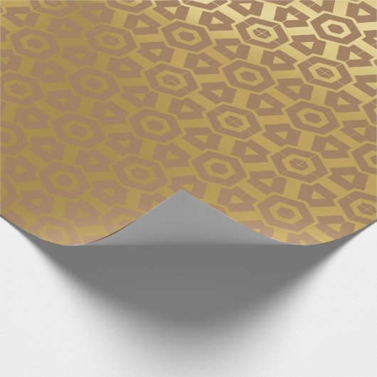 Gold Look Geschenkpapier (Ecke)