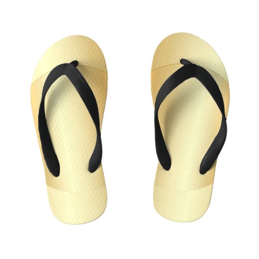 Gold Look Glamour Modern Template Custom Kinderbadesandalen (Fußbett)