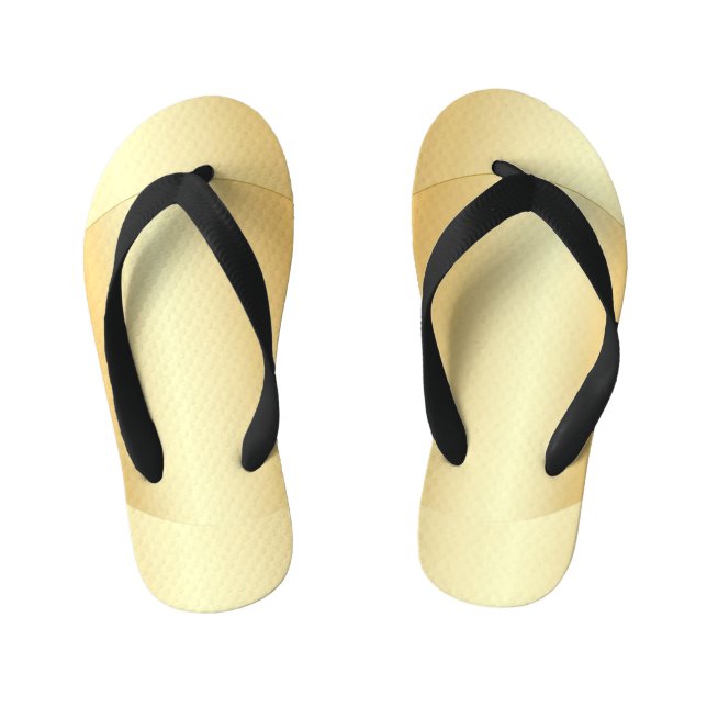 Gold Look Glamour Modern Template Custom Kinderbadesandalen (Fußbett)