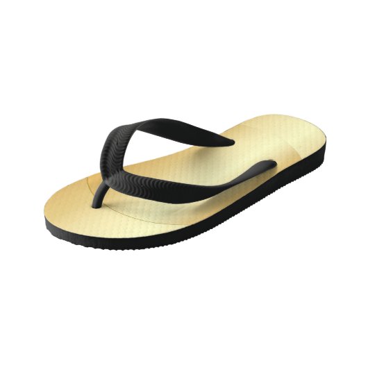 Gold Look Glamour Modern Template Custom Kinderbadesandalen (Schrägansicht)