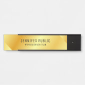 Gold Look Glamour Trendy Elegant Template Türschild (Vorderseite )