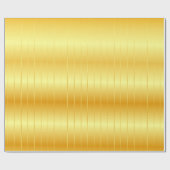 Gold Look Glossy Elegante Moderne Vorlage Geschenkpapier (Flach)