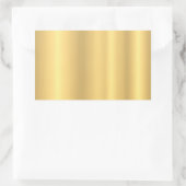 Gold Look Hinzufügen einer leganten Vorlage für Te Rechteckiger Aufkleber (Tasche)
