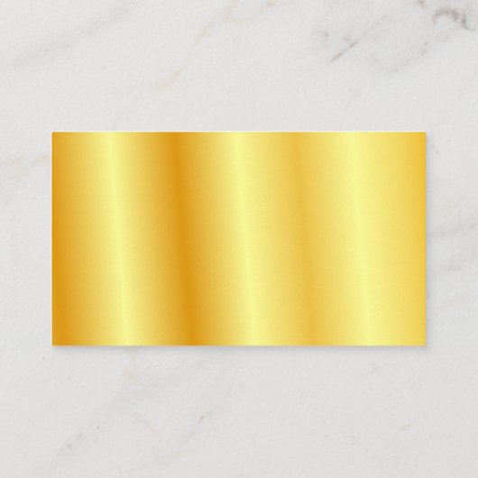 Gold-Look Moderne Berufliche Elegant-Vorlage Visitenkarte (Rückseite)