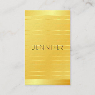 Gold Look Moderne Elegant Template Premium Dicke Visitenkarte