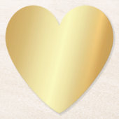 Gold Look Moderne elegante Blank-Vorlage Untersetzer (Vorderseite)