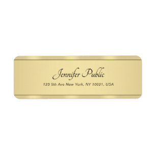 Gold Look Moderne Handschrift Elegant Calligraphie