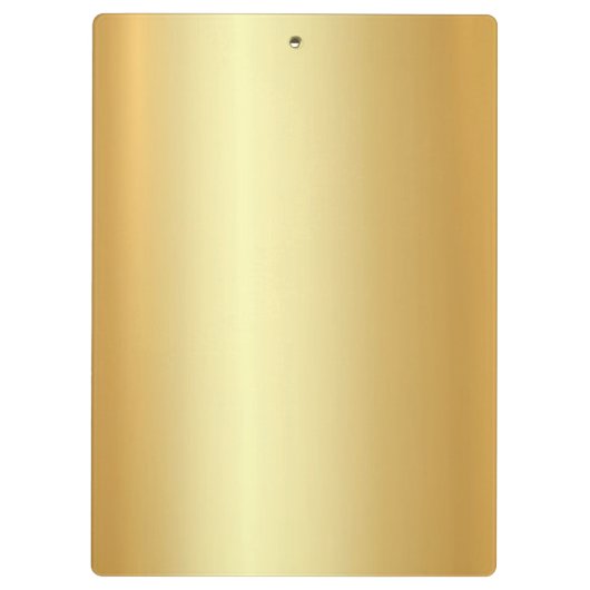 Gold Look Moderne Mit Monogramm Vorlage Elegant Klemmbrett (Rückseite)