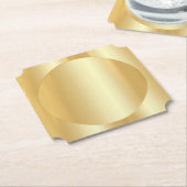 Gold Look Moderner Glamour Blank Elegante Vorlage Untersetzer (angewinkelt)