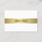 Gold Look Modernes Design modisch einfach Schlicht Visitenkarte (Vorderseite)