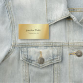 Gold Look Modernes Drehbuch Glamour Personalisiert Namensschild (Beispiel)