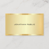 Gold Look Professional Elegant Create Your Own Visitenkarte (Vorderseite)