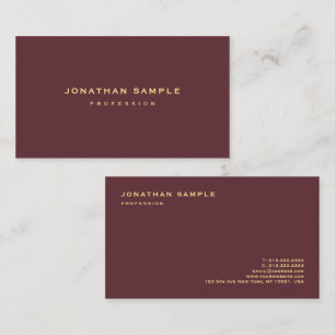 Gold Look Text Elegantes Minimalistisches Design L Visitenkarte