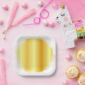 Gold Look Trendy Elegant Glamour Template Pappteller (Party)