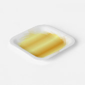 Gold Look Trendy Elegant Glamour Template Pappteller (Gewinkelt)