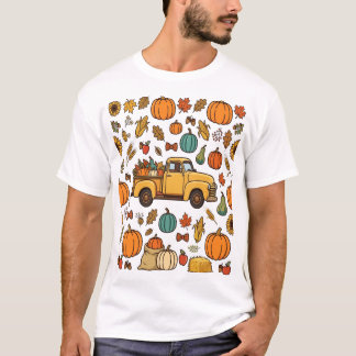 Gold-Lorbeerkranz-Monogramm-Kreisrahmen T-Shirt