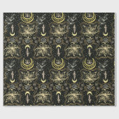 Gold Lotterie verwendet nahtlos Halbmondmuster. Go Geschenkpapier (Flach)