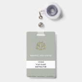 Gold Lotus Ausweis (Vorderseite mit Ausziehbar)