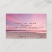 Gold Lotus Blume Beach Instructor Visitenkarte (Rückseite)