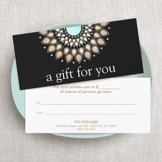 Gold Lotus Blume Floral Mandala