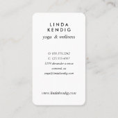 Gold Lotus Blume | Ruby | Yoga für Wellness-Massag Visitenkarte (Rückseite)