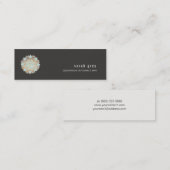 Gold Lotus Calling Card Business Card Mini Visitenkarte (Vorne/Hinten)