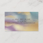 Gold, Lotus Farbiger Yoga Visitenkarte (Rückseite)