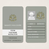 Gold Lotus Flower Business Card (Vorne & Hinten)